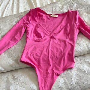 Pink Long Sleeve Bodysuit
